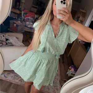 Cleobella Light Green Mini Dress